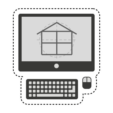 İnşaat yazılımı ile bilgisayar