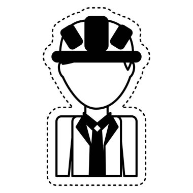 İnşaat profesyonel avatar karakter