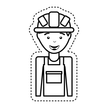 İnşaat profesyonel avatar karakter