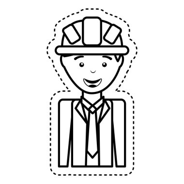 İnşaat profesyonel avatar karakter