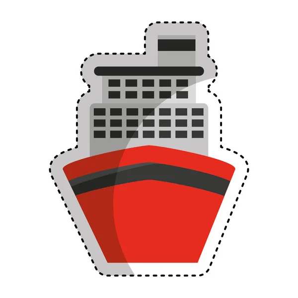 Crucero icono aislado — Vector de stock
