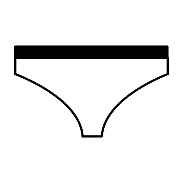 Swinwear vrouwelijke geïsoleerd pictogram — Stockvector