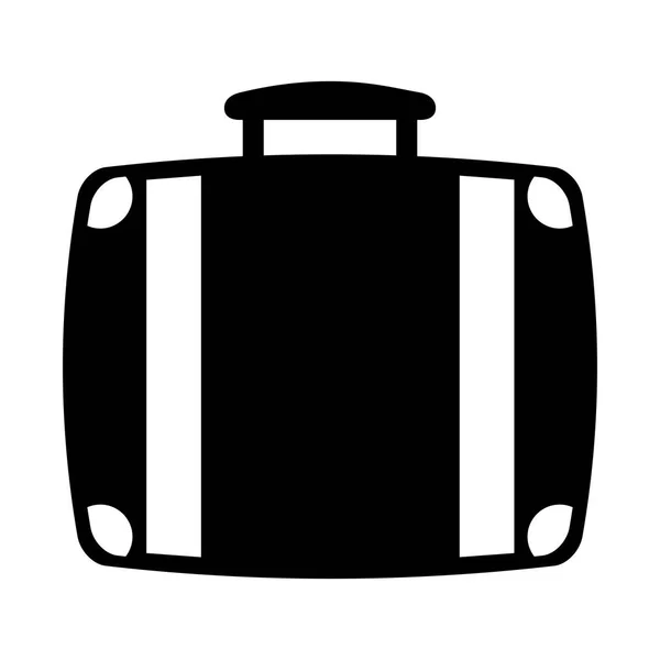 Suitcase travel isolated icon — Stock Vector