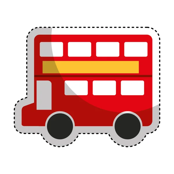 Icono clásico autobús de Londres — Vector de stock