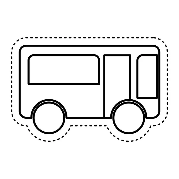 Van vehicle isolated icon — Stock Vector
