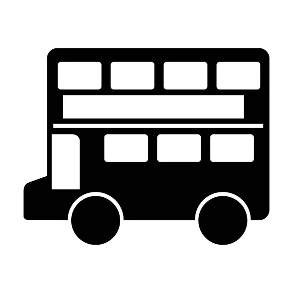 Ícone clássico de ônibus londres — Vetor de Stock