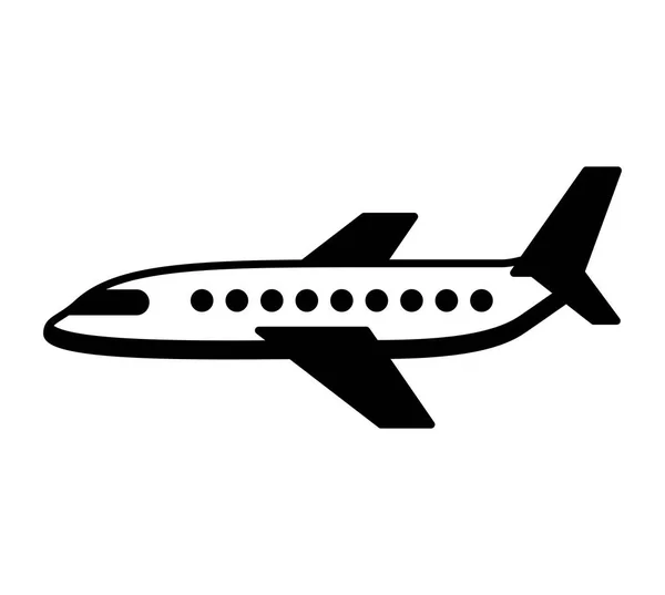 Uçak uçan izole simgesi — Stok Vektör