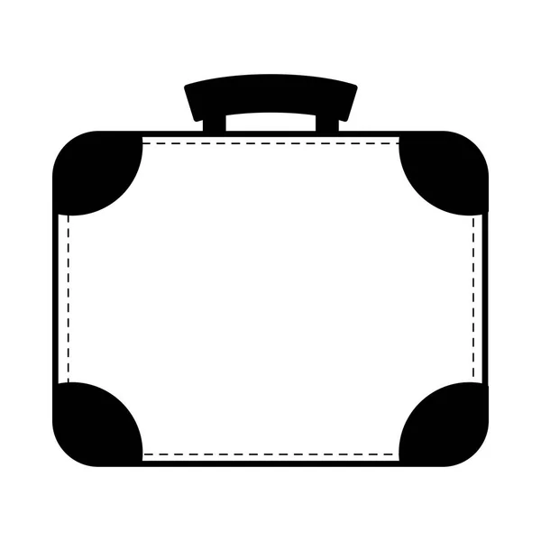 Kufr cestovní izolované ikona — Stockový vektor