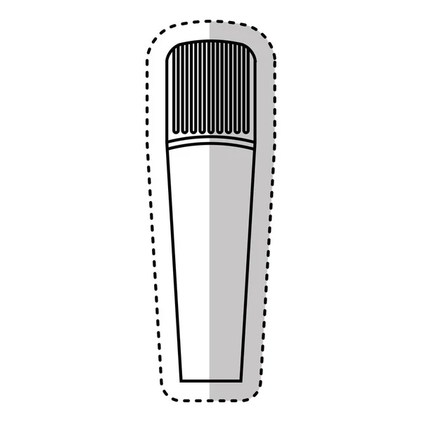 Microphone device isolated icon — Stock Vector