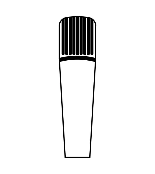 Ícone de dispositivo de microfone isolado —  Vetores de Stock
