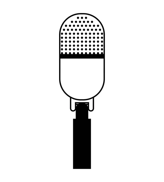 Izolované ikona mikrofonu zařízení — Stockový vektor