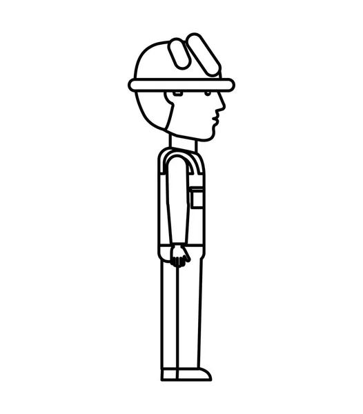 Construction professional avatar character — Stock Vector