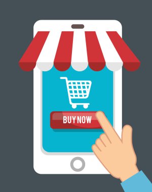 Online mağaza alışveriş simgesi