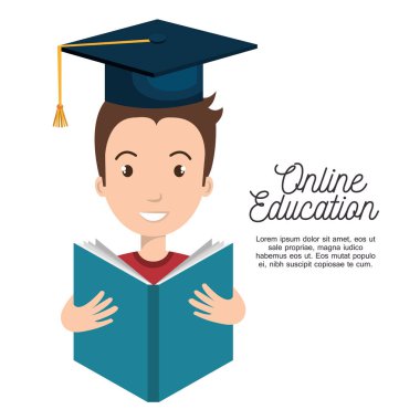 Online Eğitim kavramı simgesi