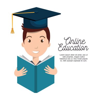 Online Eğitim kavramı simgesi