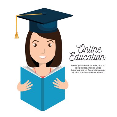 Online Eğitim kavramı simgesi