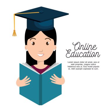 Online Eğitim kavramı simgesi