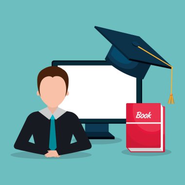 Online Eğitim kavramı simgesi