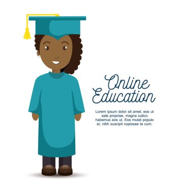 Online Eğitim kavramı simgesi