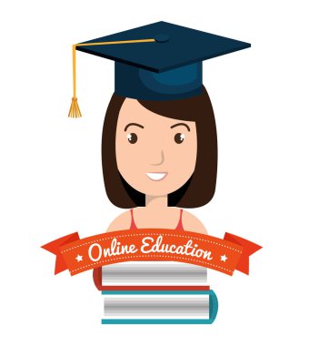 Online Eğitim kavramı simgesi