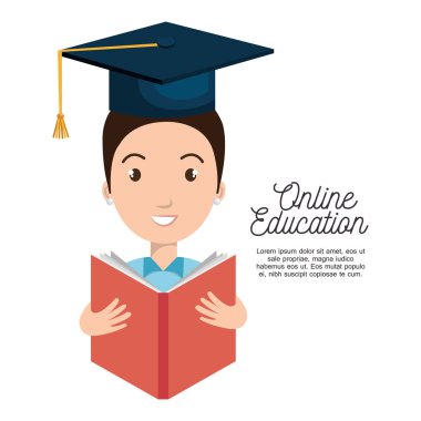 Online Eğitim kavramı simgesi