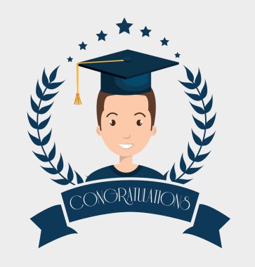 Mezuniyet Kartı izole simgesi