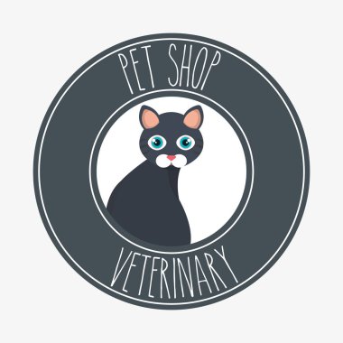 kedi evde beslenen hayvan dükkan simgesi