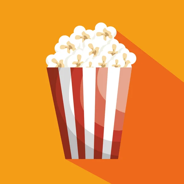 Pop corn isolated icon — Stock Vector