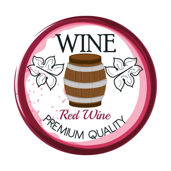 The best wine shop seal guaranteed — Stock Vector