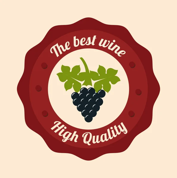 The best wine shop seal guaranteed — Stock Vector