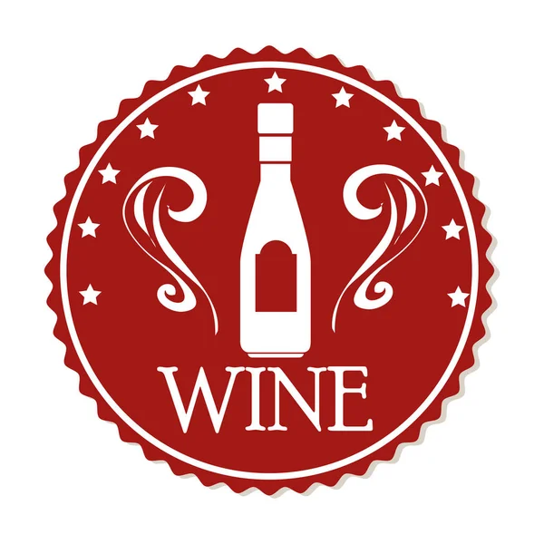 El mejor sello de la tienda de vinos garantizado — Archivo Imágenes Vectoriales