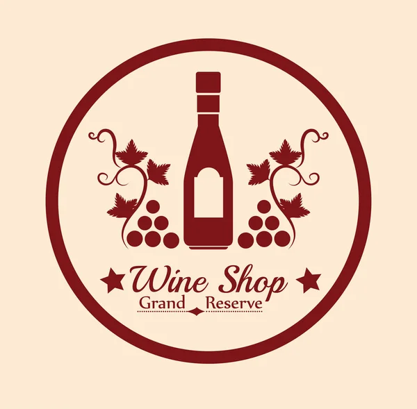 The best wine shop seal guaranteed — Stock Vector