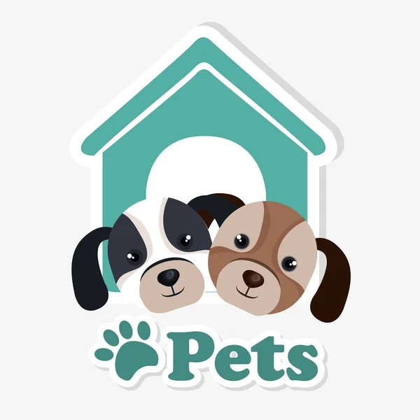 Pet shop center icon — Stock Vector
