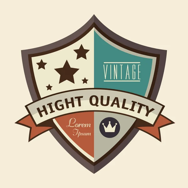 Sello de calidad de marco vintage — Vector de stock