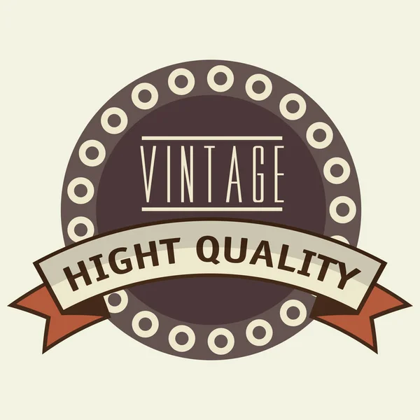 Vintage frame quality seal — Stock Vector
