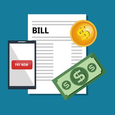 Mobil ödeme iş simgesi