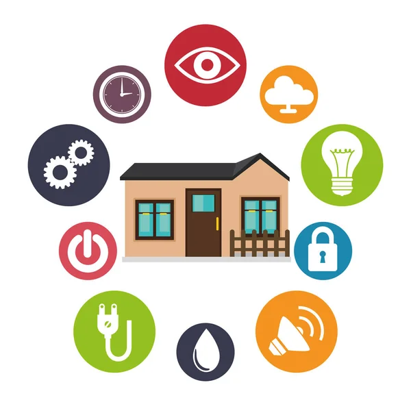 Icono de la tecnología del hogar inteligente — Vector de stock