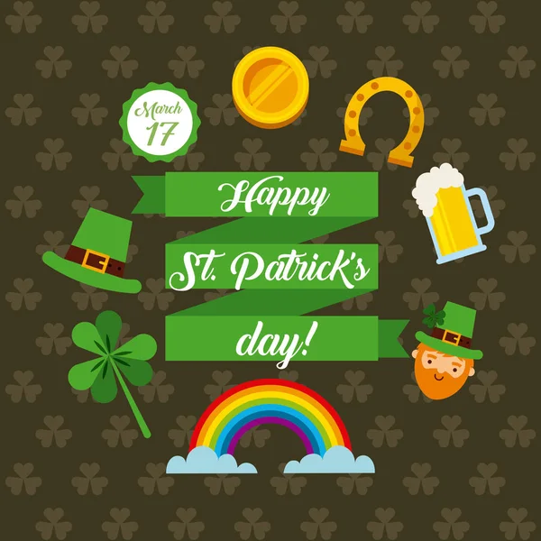 Saint Patricks Day design — Stock Vector