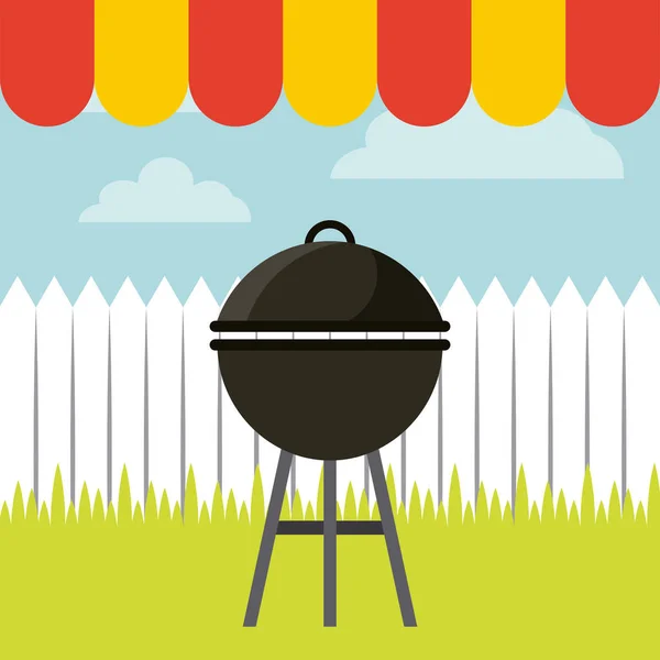 Ízletes grill tervezés — Stock Vector