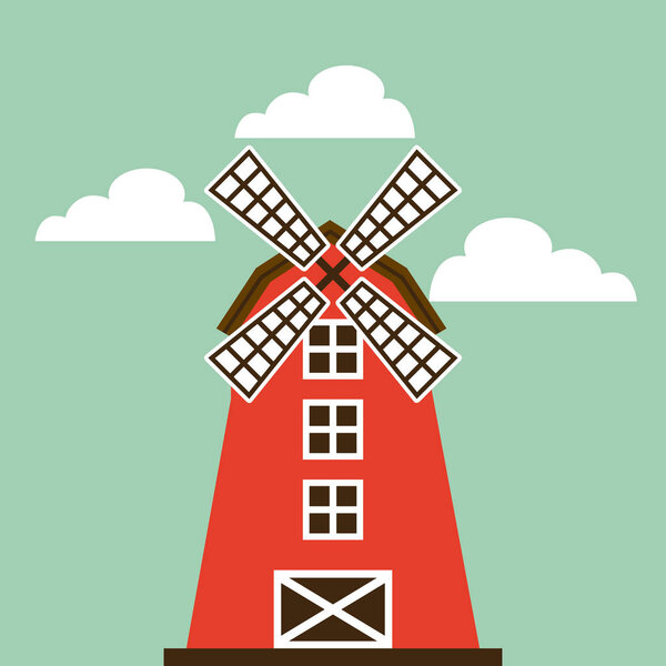 значок красного амбара
