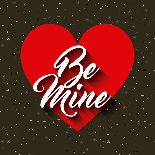 Be mine card — Stock Vector