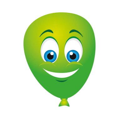 Balon hava karakter simgesi