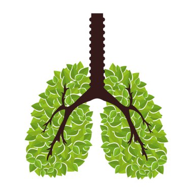 Ekolojik akciğerler izole simgesi