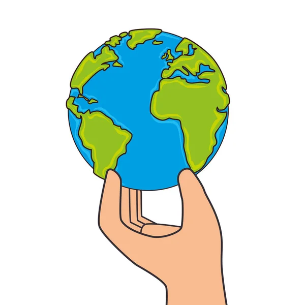 Sauver le monde planète écologie — Image vectorielle