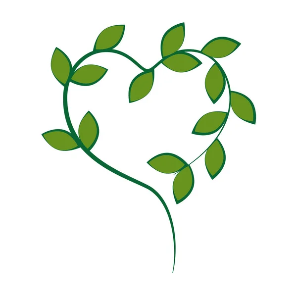 Leafs plant ecology icon — Stock Vector