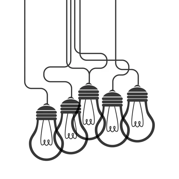 Glühbirnen-Bildungsikone — Stockvektor