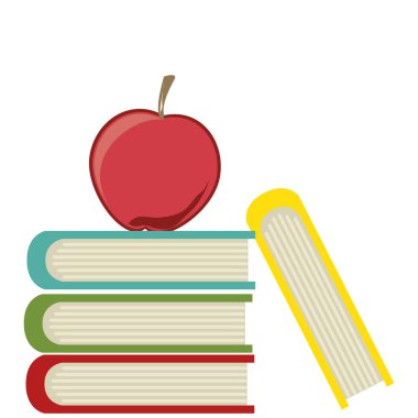 kitaplar kütüphane izole simgesi