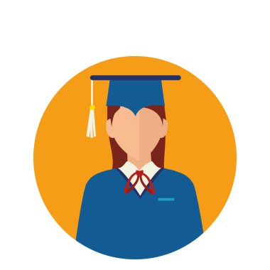 Öğrenci mezuniyet üniforma ile