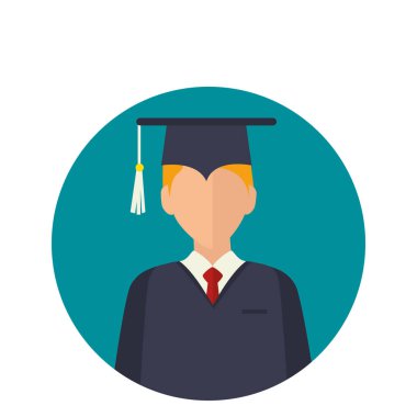 Öğrenci mezuniyet üniforma ile