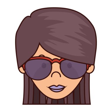 sevimli kadın karakter simgesi